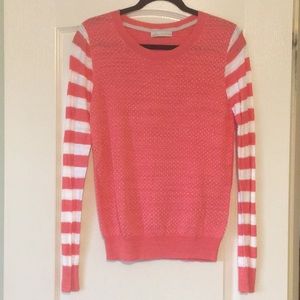 Pink and white Hinge sweater